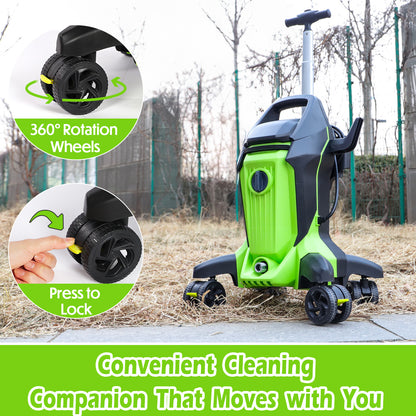 Stream 4000PSI Electric Pressure Washer with Anti-Tipping Technology Green