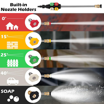 5 quick-connect spray nozzles