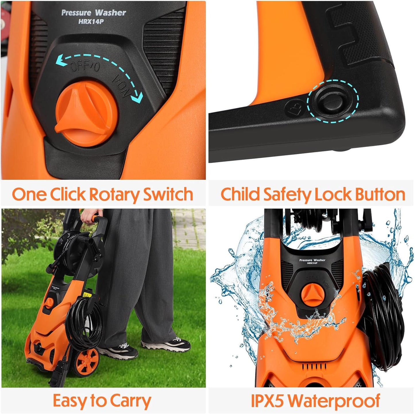 Pressure Washer 4000PSI 2.8GPM with 20FT Hose
