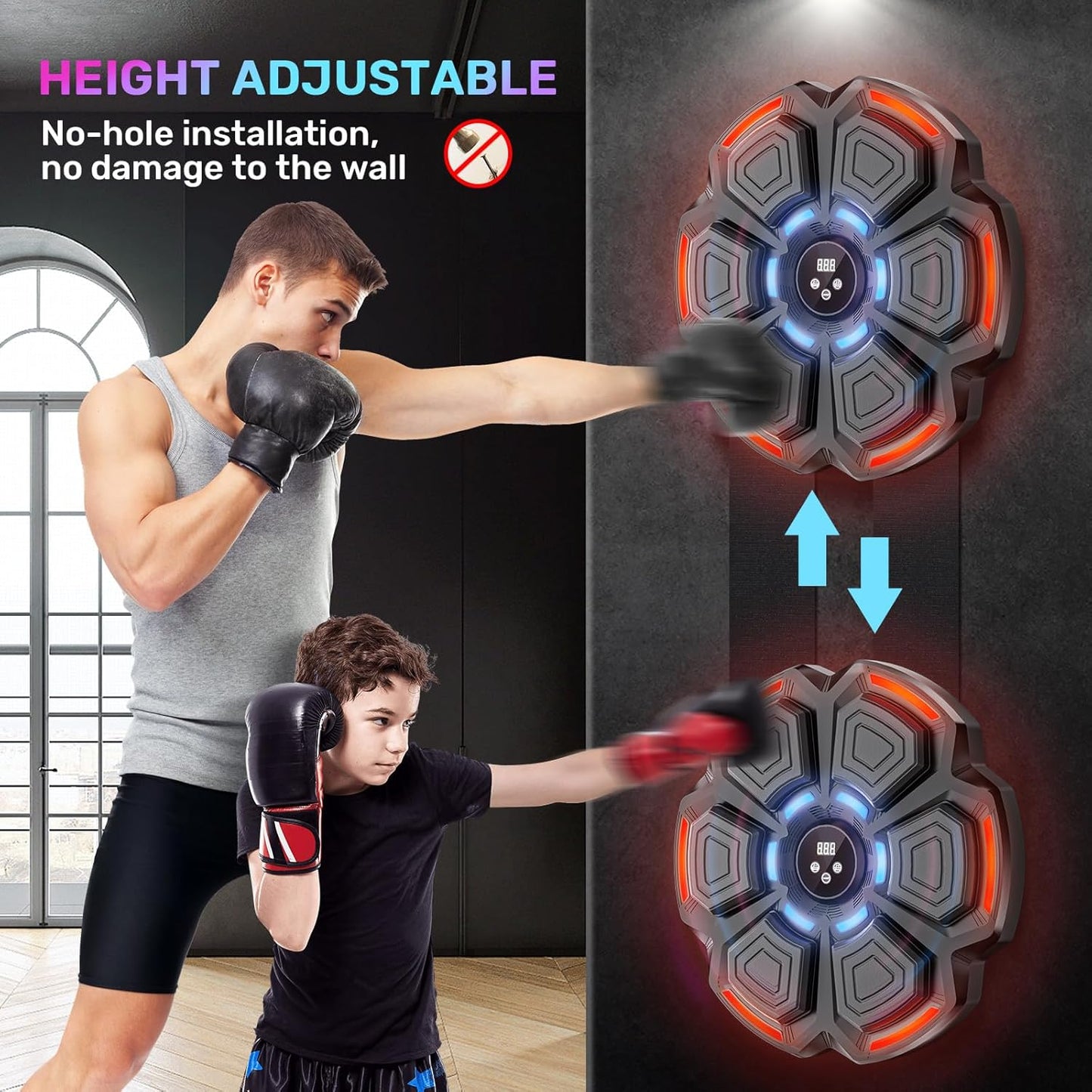 Smart Bluetooth Music Boxing Workout Machine with Gloves